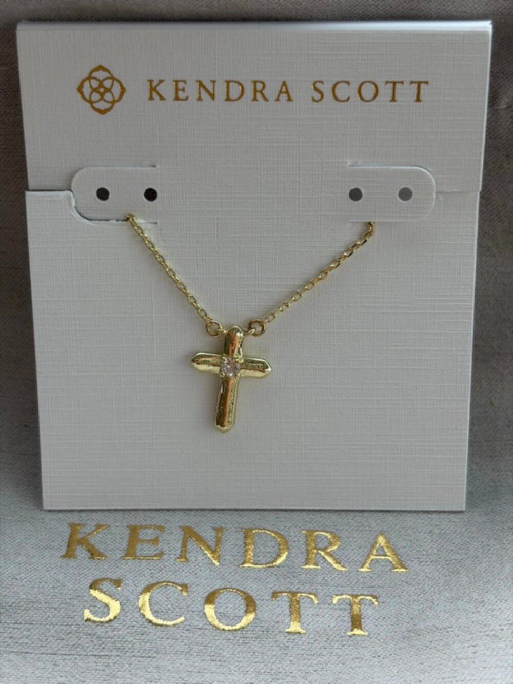 Kendra Scott Gold Cross Necklace
